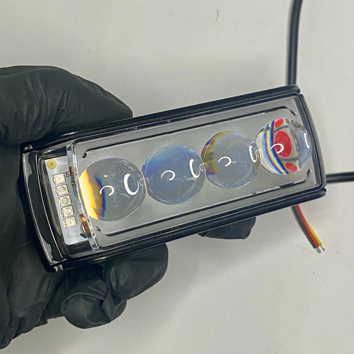 4-Lens LED Light – Universal for Car & Bike